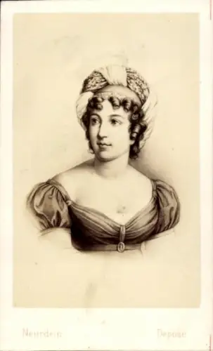 CdV Schriftstellerin Germaine de Staël