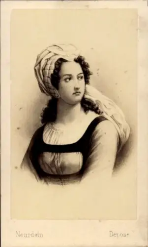 Carte de Visite Beauvais Jeanne Laine, Jeanne Hachette