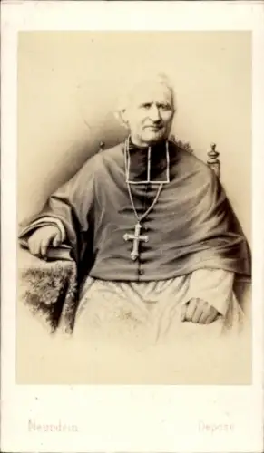 Carte de Visite Félix Antoine Philibert Dupanloup, Bischof von Orleans