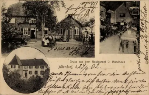 Ak Altendorf Fröndenberg an der Ruhr, Restaurant D. Nordhaus