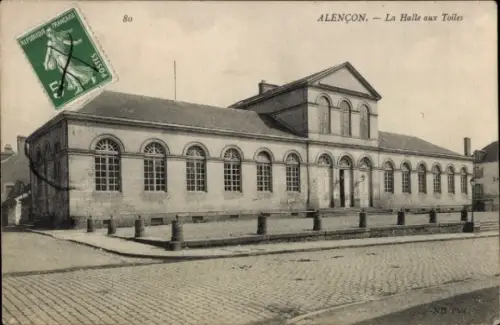 Ak Alencon Orne, doe Leinwandhalle