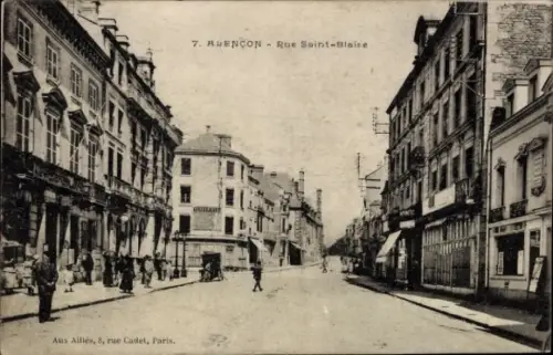 Ak Alencon Orne, Straßenansicht, Rue Saint Blaise