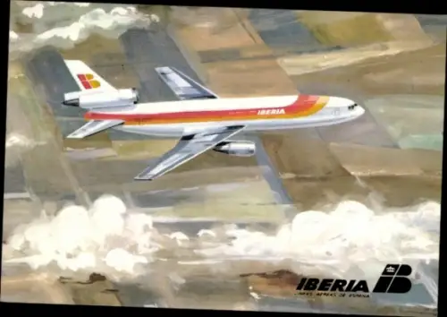 Ak Passagierflugzeug Iberia, Douglas DC-10