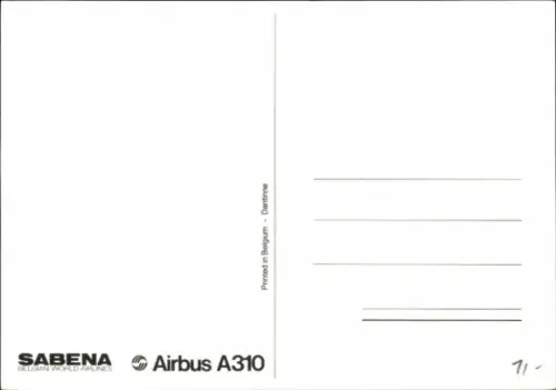 Ak Passagierflugzeug Sabena, Airbus A310