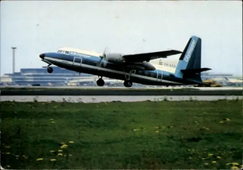 Ak Passagierflugzeug, Fokker Friendship, NLM City Hopper, PH-KFD