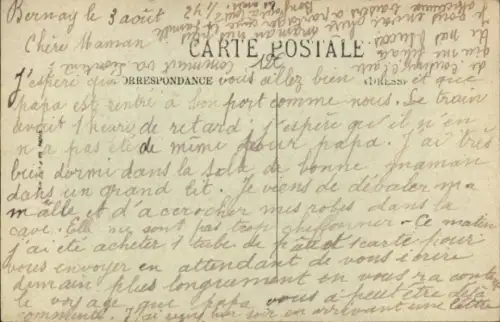 Ak Bernay Eure, Rue Thiers