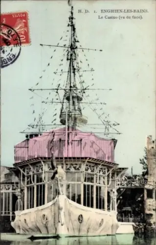 Ak Enghien les Bains Val d'Oise, Kasino