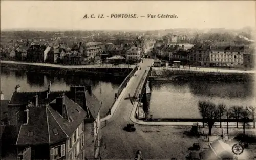 Ak Pontoise Val d'Oise, Gesamtansicht