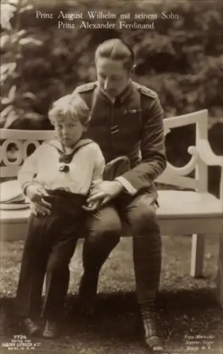 Ak August Wilhelm Prinz von Preussen, Sohn Prinz Alexander Ferdinand, Gustav Liersch 7724