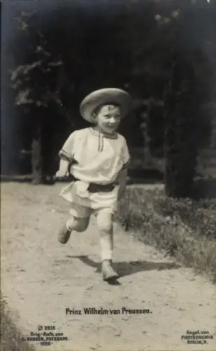 Ak Prinz Wilhelm von Preußen, Portrait, PH