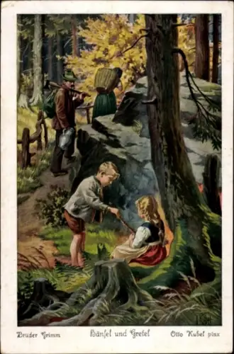 Künstler Ak Kubel, Otto, Hänsel und Gretel, Gebrüder Grimm, Märchen