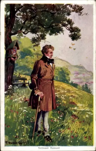 Künstler Ak Schauspieler und Dramatiker Ferdinand Raimund, Portrait