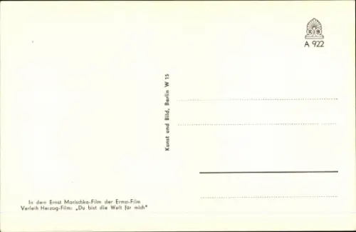 Ak Schauspieler Rudolf Schock, Portrait, Autogramm