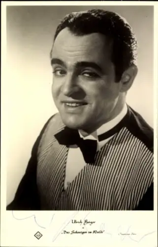 Ak Schauspieler Ulrich Beiger, Portrait, Schweigen im Walde, Autogramm