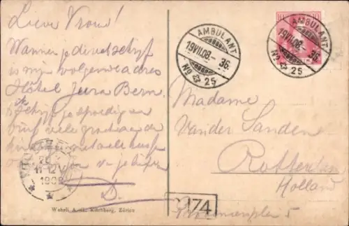 Ak Schweizer Alpenpost, Postkutsche