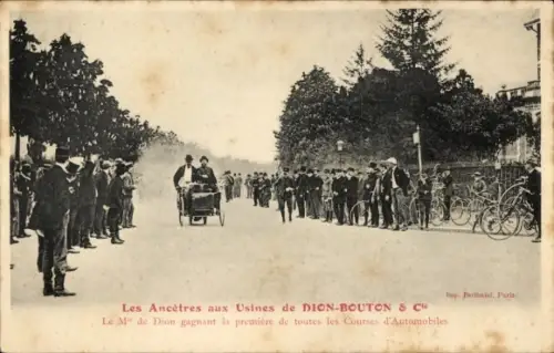 Ak Les Ancetres aux Usines de Dion Bouton et Cie, Automobil