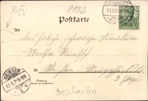 Litho Dresden Cossebaude, Gasthof Cossebaude, Garten