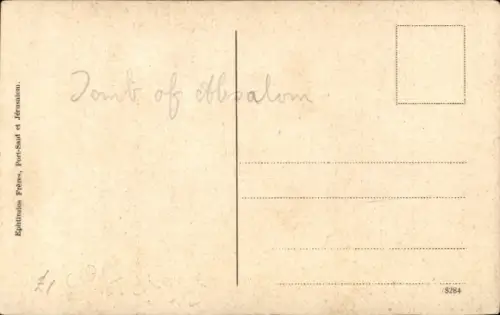 Ak Jerusalem Israel,  Absalons Grab,  Stätte