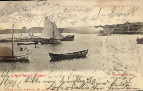 Ak Ängelholm Schweden, Hafenidyll, Boote