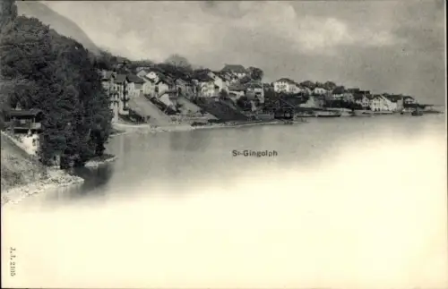 Ak Saint Gingolph Kanton Wallis Schweiz, Gesamtansicht