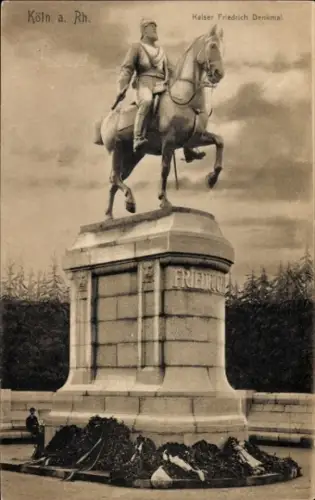 Ak Köln am Rhein, Kaiser-Friedrich-Denkmal