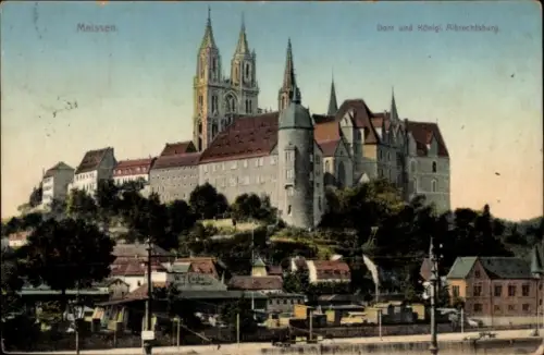 Ak Meißen in Sachsen, Dom, Albrechtsburg