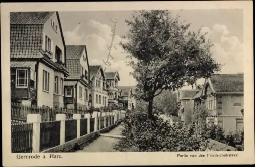 Ak Gernrode Quedlinburg im Harz, Friedrichstraße