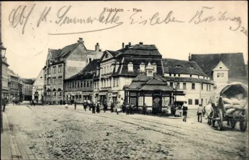 Ak Lutherstadt Eisleben, Partie am Plan