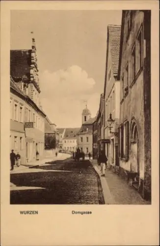 Ak Wurzen in Sachsen, Domgasse