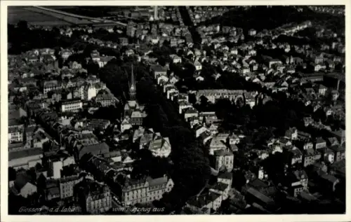 Ak Giessen Gießen an der Lahn Hessen, Fliegeraufnahme