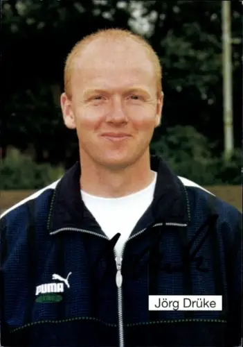 Autogrammkarte Co Trainer Jörg Drüke, FC Gütersloh, Autogramm