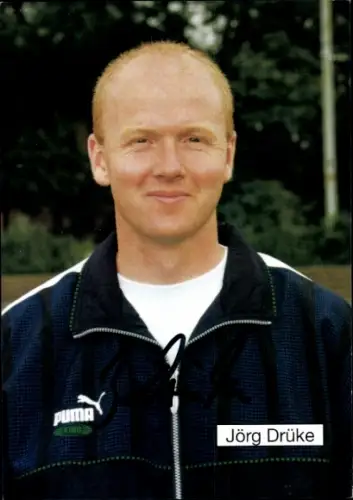 Autogrammkarte Co Trainer Jörg Drüke, FC Gütersloh, Autogramm