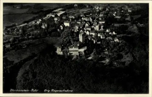 Ak Blankenstein an der Ruhr Hattingen, Fliegeraufnahme