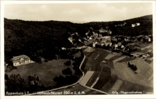 Ak Eppenhain Kelkheim im Taunus, Luftaufnahme von Eppenhain, Höhenluftkurort, vielfältige Landsch