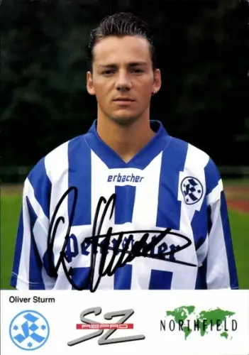 Autogrammkarte Fußballer Oliver Sturm, Stuttgarter Kickers, Autogramm
