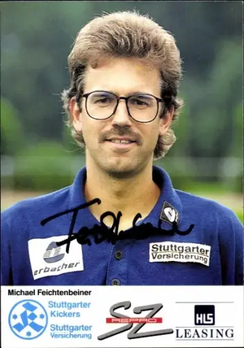 Autogrammkarte Co Trainer Michael Feichtenbeiner, Stuttgarter Kickers, Autogramm