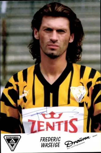 Autogrammkarte Fußballer Frederic Waseige, Alemannia Aachen, Autogramm