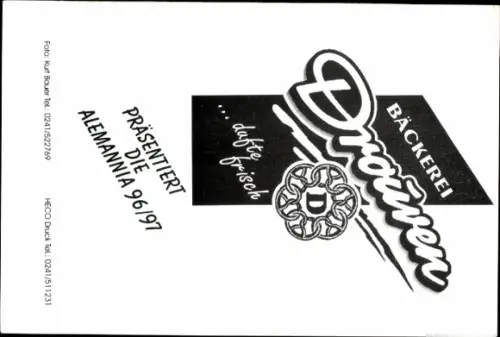 Autogrammkarte Fußballer Peter Stops, Alemannia Aachen, Autogramm