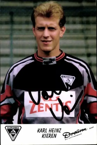 Autogrammkarte Fußballer Karl Heinz Kieren, Alemannia Aachen, Autogramm