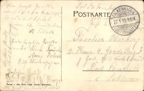 Ak Falkenhagen Pritzwalk in der Prignitz, Gasthof Carl Reeps