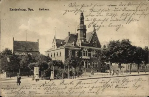 Ak Kętrzyn Rastenburg Ostpreußen, Rathaus