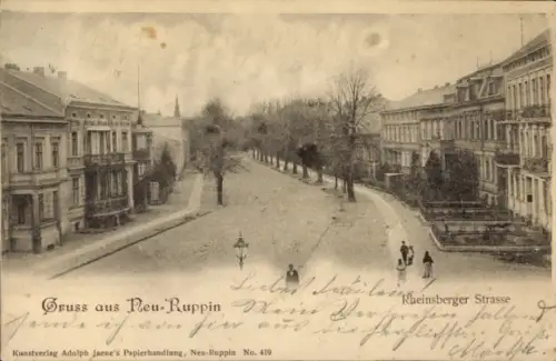 Ak Neuruppin in Brandenburg, Rheinsberger Straße
