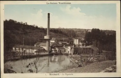 Ak Rochard Vendée, La Papeterie