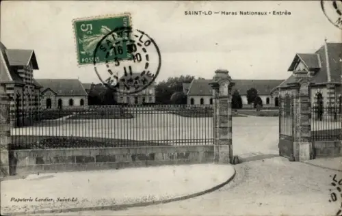 Ak Saint Lô Manche, Haraus Nationaux, Entree