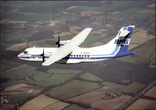 Ak Passagierflugzeug RFG Regionalflug, ATR 42/300, zweimotorige Turboprop, D-BCRO