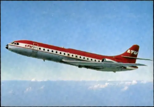 Ak Deutsches Passagierflugzeug der LTU, Caravelle SE 210 10 R