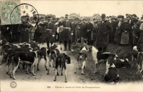 CPA Fontainebleau Seine et Marne, Chasse à courre en Forêt