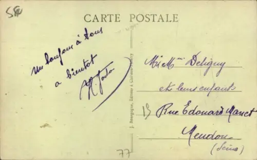 CPA Îles les Meldeuses Seine et Marne, Le Pont