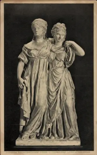 Ak Kronprinzessin Louise von Preußen, Plastik von Schadow