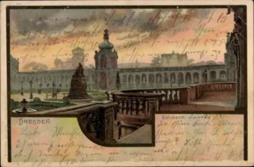 Litho Dresden Zentrum Altstadt, Zwinger